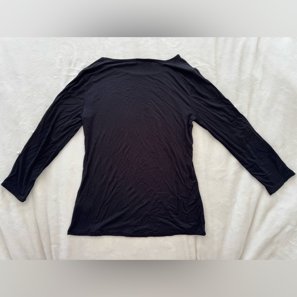 Cable & Gauge Black Shirt with Pearls on Cut Out Longsleeves
Like New
Size Small - Picture 2 of 7